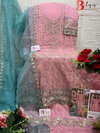 Bilqis B 241 A To D Organza Embroidery Bulk Pakistani Salwar Suit Orders In India